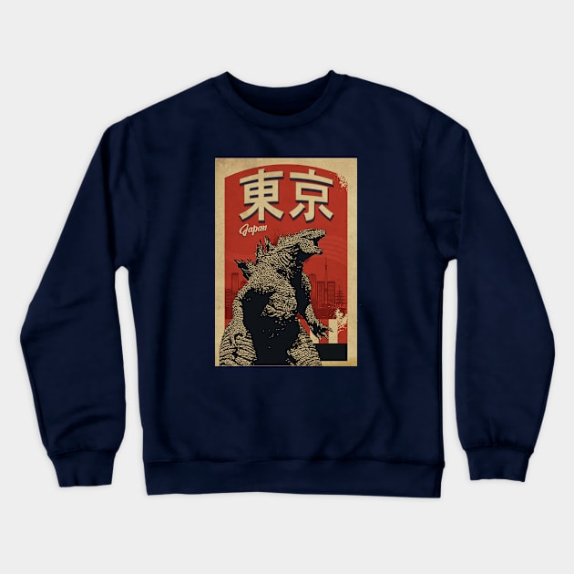 The Japan Monster Crewneck Sweatshirt by CTShirts